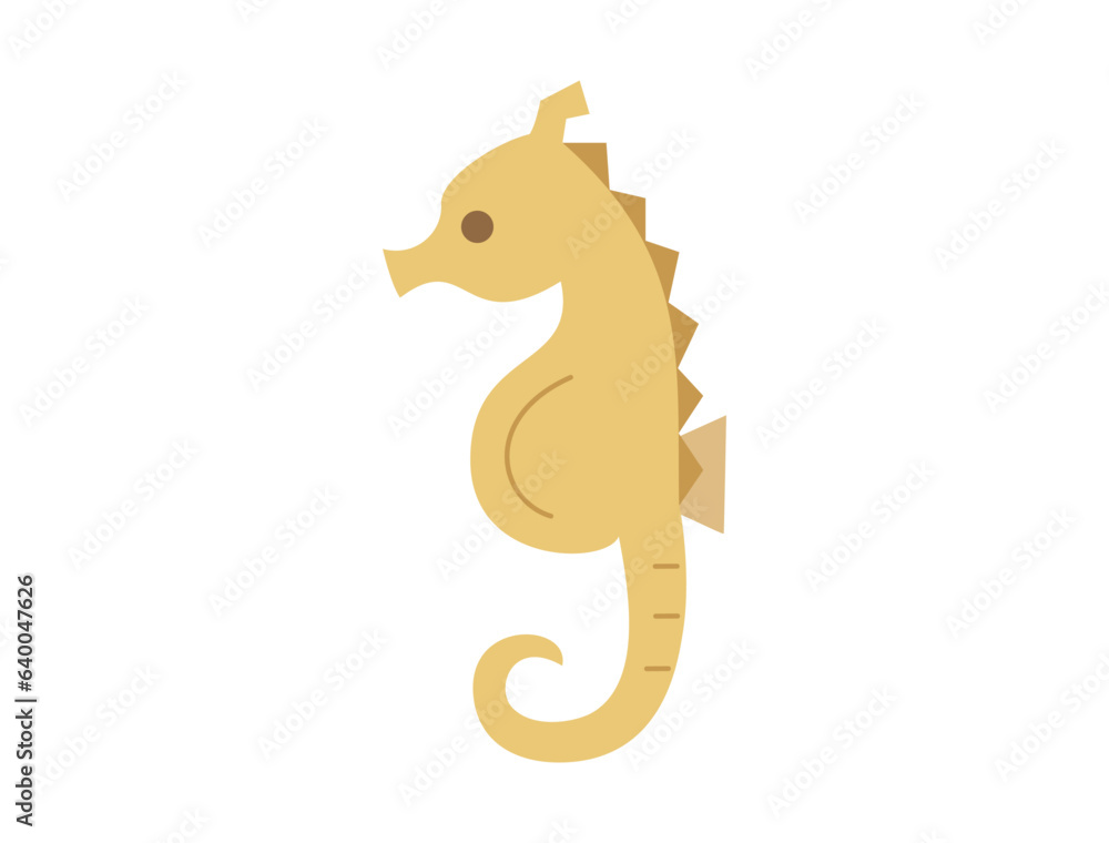 タツノオトシゴをイメージしたイラスト タツノオトシゴをイメージしたイラスト