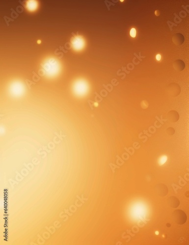 Golden yellow light abstract background with blurred sparkling lights. Christmas Defocused Vintage Bokeh background with twinkling gold lights.
