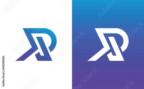 initials R and J logo abstract