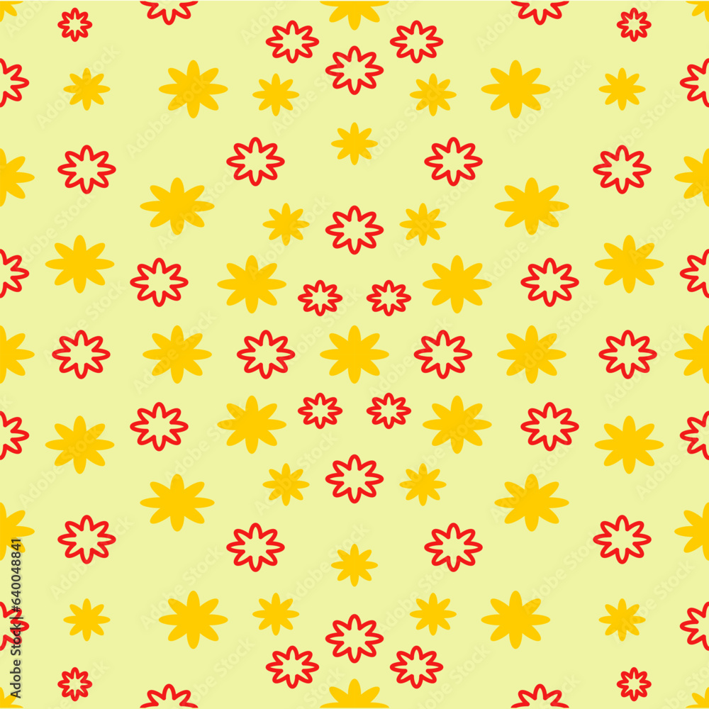 The star flower pattern The star flower pattern