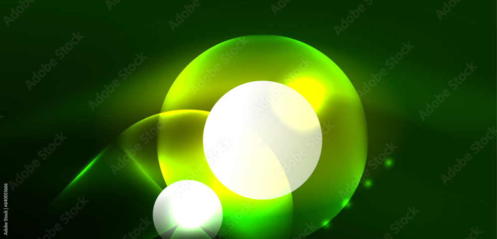 Abstract background shiny glowing neon color round elements and circles. Techno futuristic vector Illustration For Wallpaper, Banner, Background, Card, Book Illustration, landing page Abstract background shiny glowing neon color round elements and circles. Techno futuristic vector Illustration For Wallpaper, Banner, Background, Card, Book Illustration, landing page