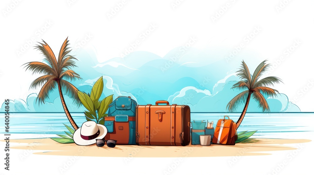 Obraz premium Design template for beach vacation