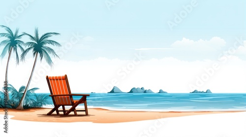 Design template for beach vacation © Left