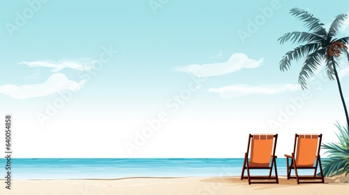Design template for beach vacation