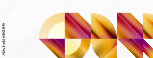 Minimalist marvel - squares and circles unite in harmonious geometry. Muted tones weave serene backdrop where structured tiles form dance of timeless elegance, epitomizing modern simplicity