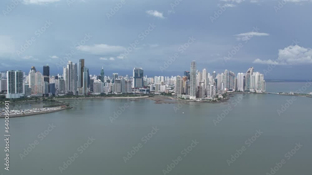 Aerial views from over downtown Panama City, Panama Aerial views from over downtown Panama City, Panama