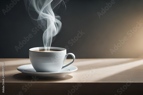 cup of coffee on a dark background
