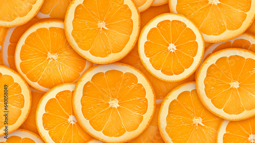 Fotografia オレンジの輪切りの背景画像