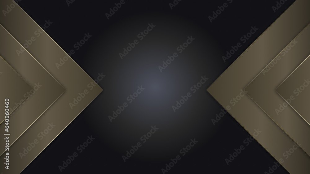 Black elegant luxury awards graphic background with copy space area. Golden lines shining. Realistic concept. Modern template banner certificate premium corporate abstract design. Black elegant luxury awards graphic background with copy space area. Golden lines shining. Realistic concept. Modern template banner certificate premium corporate abstract design.