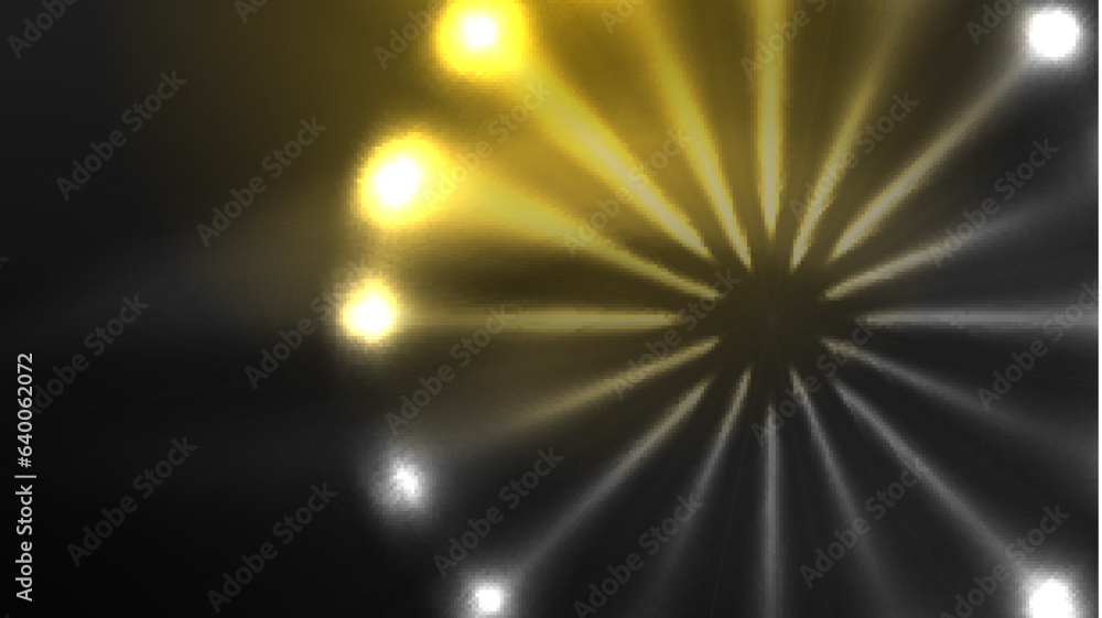 Fototapeta premium Circles with bright neon shiny light effects, abstract background wallpaper design