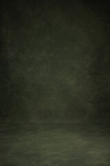 Dark Green Background Studio Portrait Backdrops Photo 4K.Old master portrait background oil painting texture photography studio background retro antique portrait background
