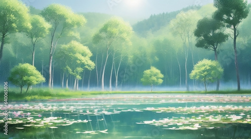 Lilies in the Lake