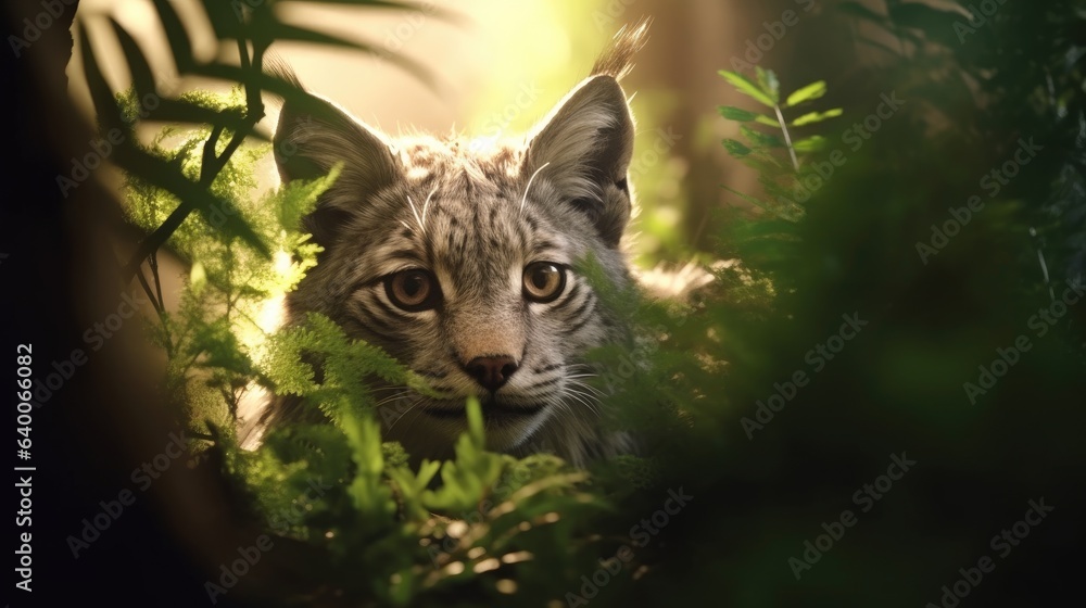 Fotografie lynx in the woods