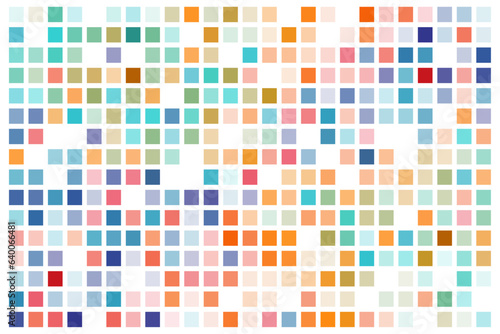 abstract colorful tiles background with squares
