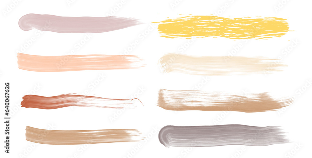 Autumn paint brush stroke collection set Autumn paint brush stroke collection set