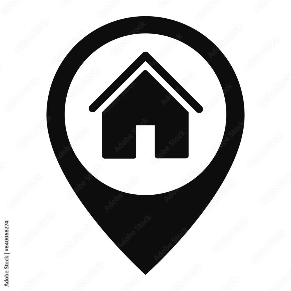 location home Icon Illustration location home Icon Illustration