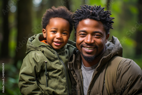 African american father and child in modern fatherhood
