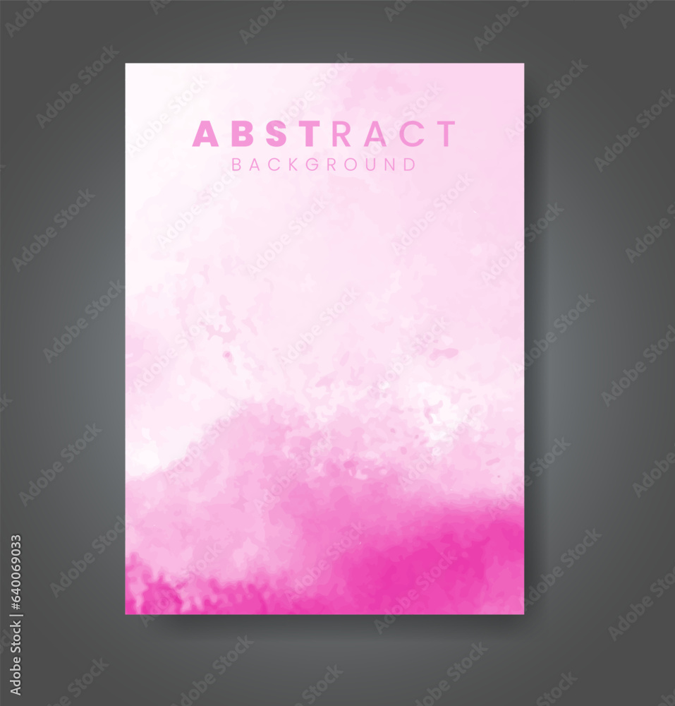 Cover template with watercolor background. Design for your cover, date, postcard, banner, logo.