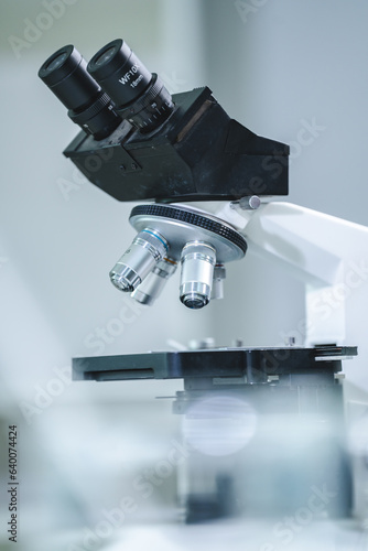 Closeup of Scientific micro...