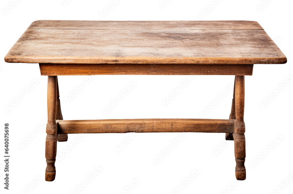 Empty old table cut out Empty old table cut out