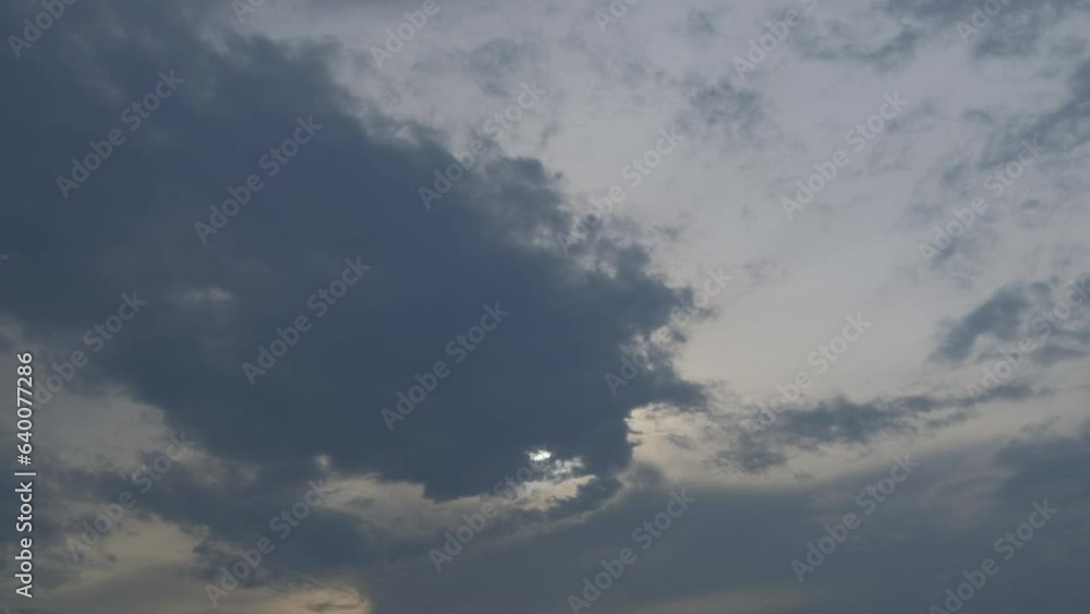 Dramatic sky with storm cloud on a cloudy day time lapse.
Dramatic sky with storm cloud on a cloudy day time lapse.