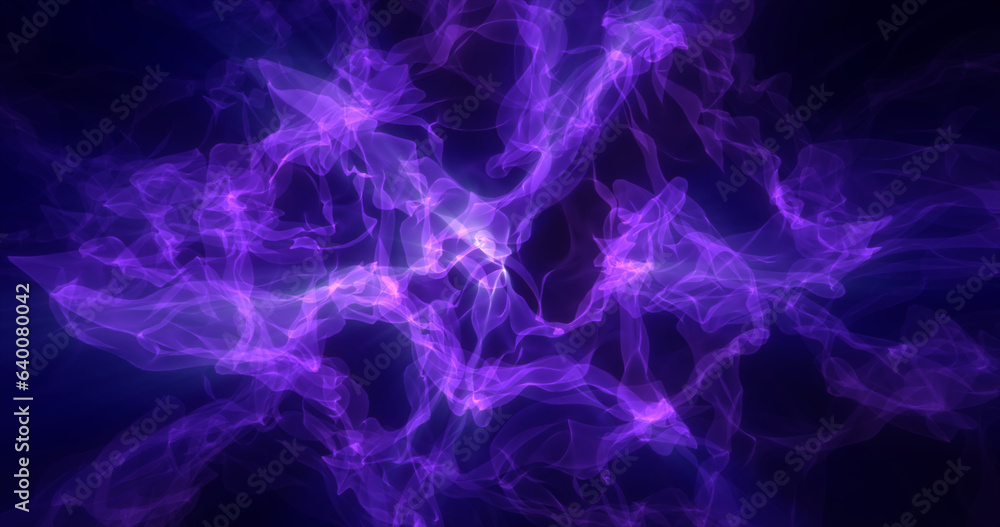 Abstract purple energy magical waves glowing background