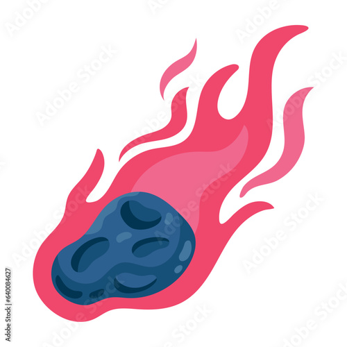 falling space comet icon