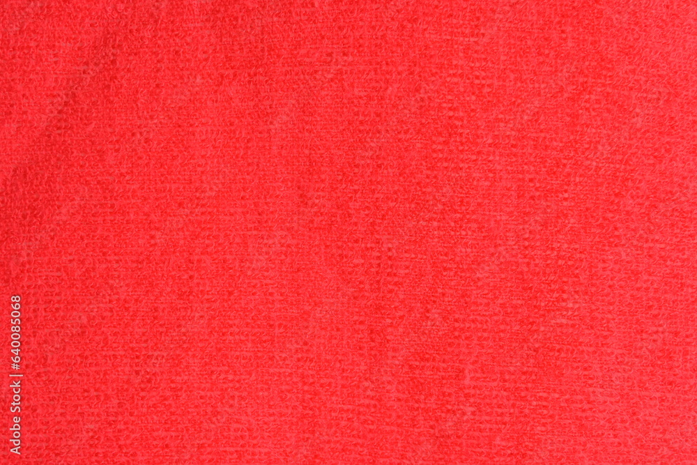 Fototapeta premium close up texture of red wool textile, christmas decoration design