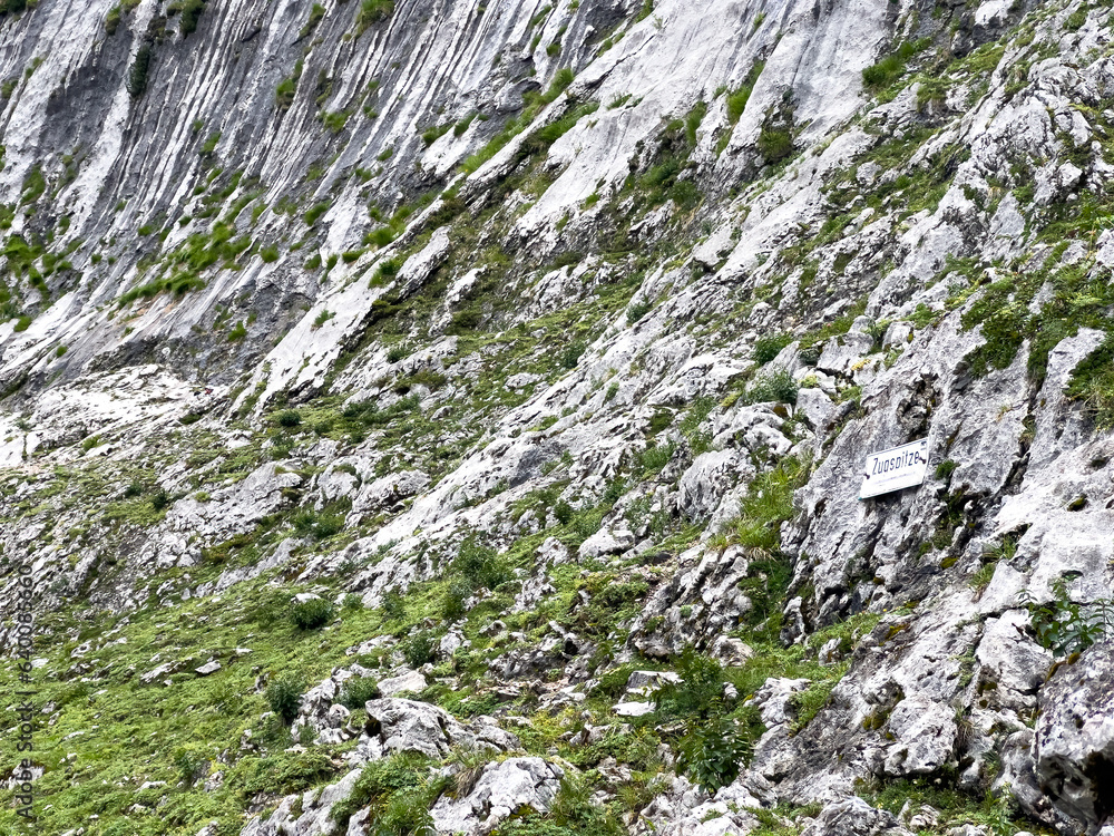 Hike to Zugspitze by using the via ferrata hike trail path Hike to Zugspitze by using the via ferrata hike trail path