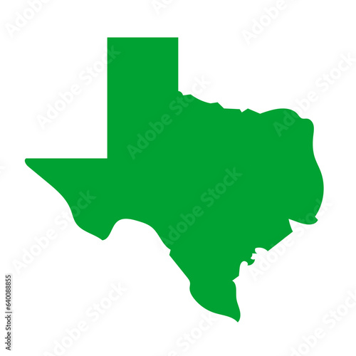 USA Texas map icon. Vector.