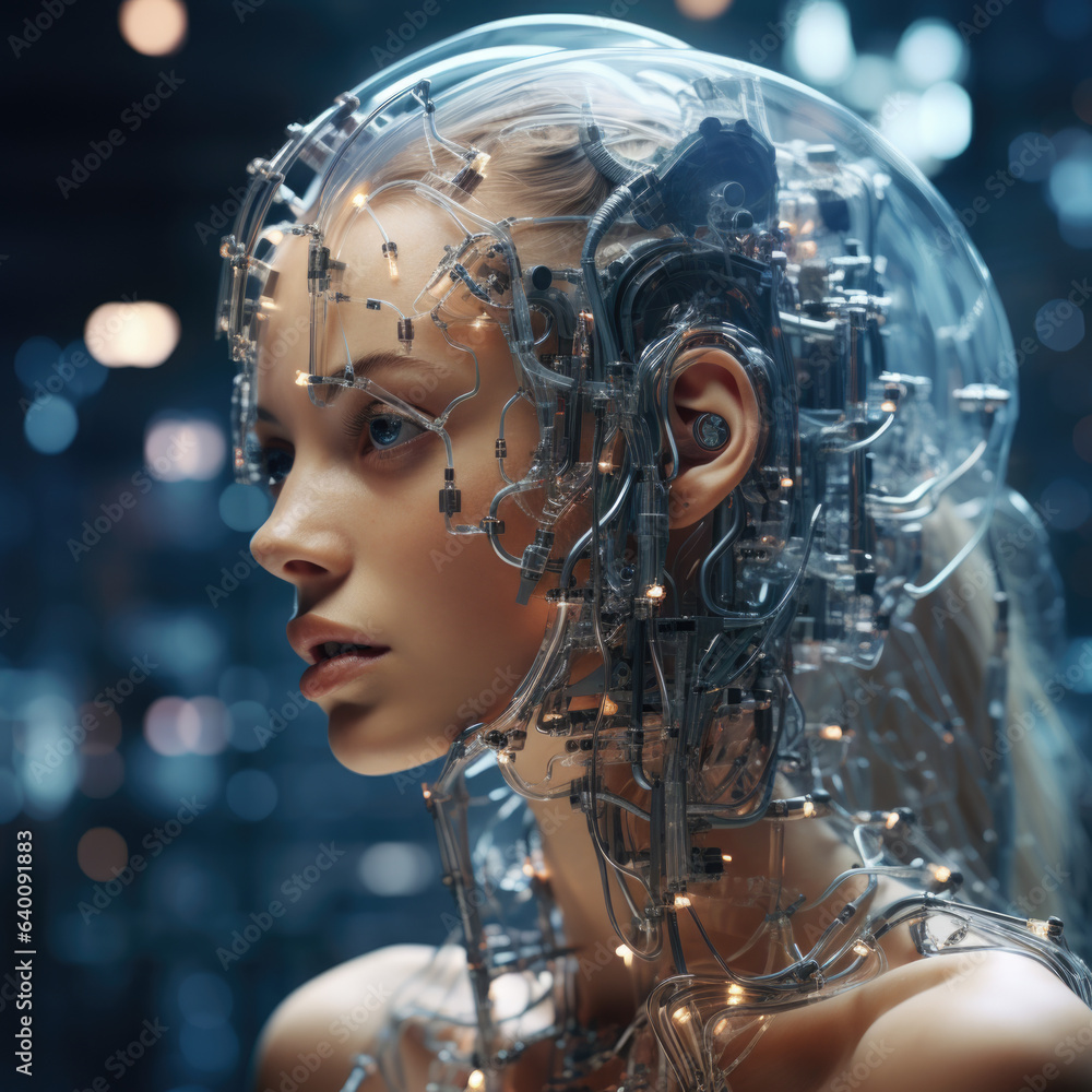 Woman Cyborg - Technological Futuristic Revolution - Cyberpunk Humans - 1 Woman Cyborg - Technological Futuristic Revolution - Cyberpunk Humans - 1