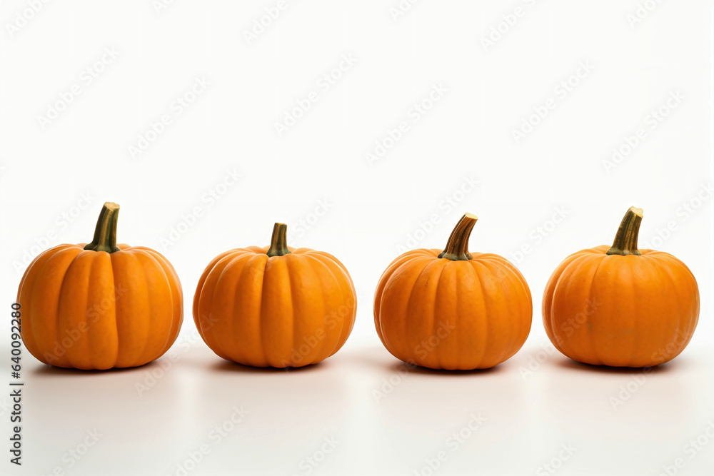 Many Halloween Pumpkins in white background. Many Halloween Pumpkins in white background.