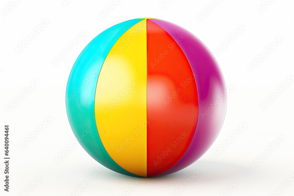 Beach ball isolated on white background Beach ball isolated on white background