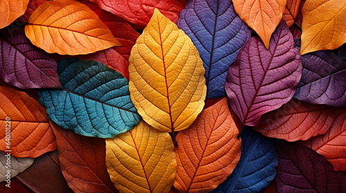 Colorful autumn leaves background. Colorful autumn leaves background. Top view.