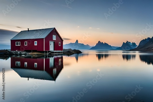 house on the lake of greenland  © Urban