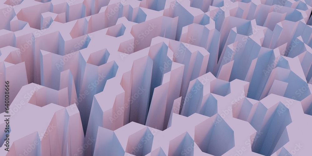 Obraz premium Abstract 3D Render. Modern background design with geometric shapes.