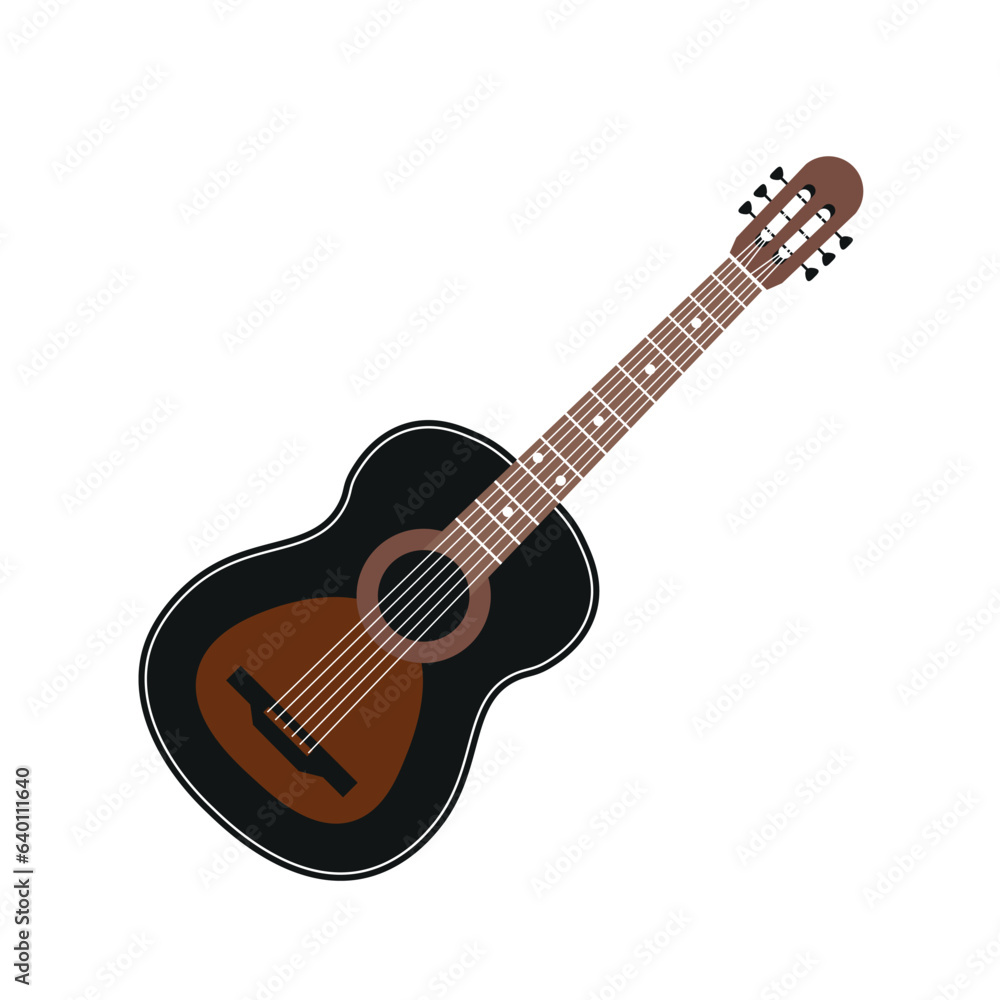 Acoustic Guitar Illustration