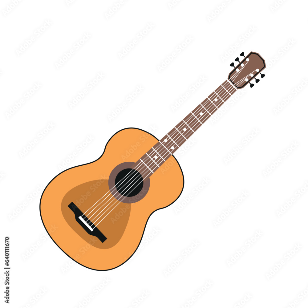 Acoustic Guitar Illustration