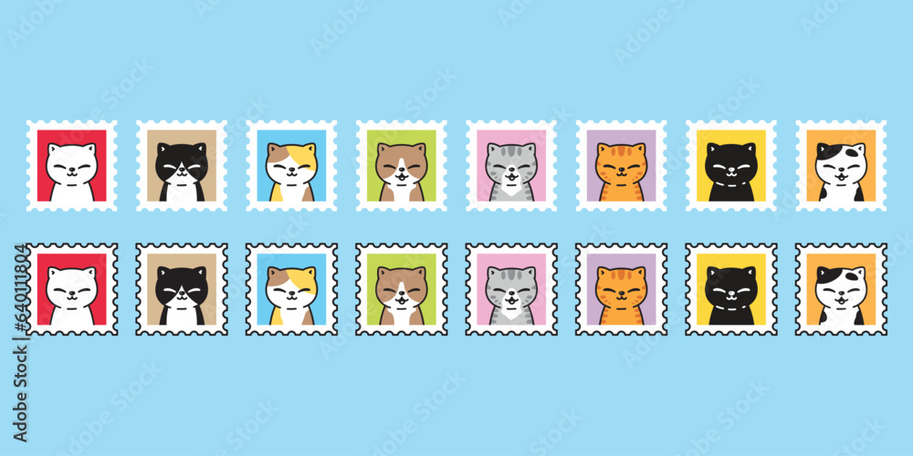 cat vector kitten stamp icon cartoon neko calico pet smile post mail character symbol tattoo scarf illustration isolated design clip art cat vector kitten stamp icon cartoon neko calico pet smile post mail character symbol tattoo scarf illustration isolated design clip art