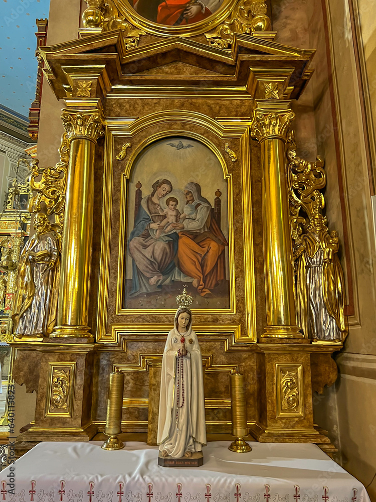 Zloty Potok Poland July 30 2023 Interior Of The Church Of St John zloty-potok-poland-july-30-2023-interior-of-the-church-of-st-john
