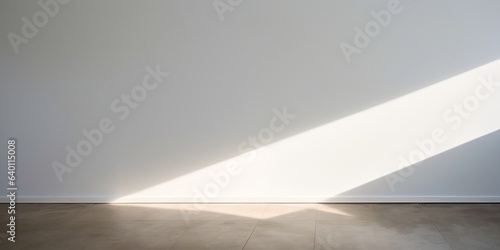 White empty wall with beautiful light and shadow  empty space  copy space  background for product presentation.
