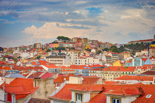 Panorama of Lisbon City in Portugal