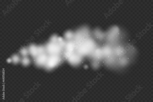 Realistic winter wind. Vector illustration.