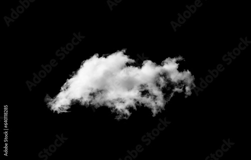 white cloud on black background,isolated