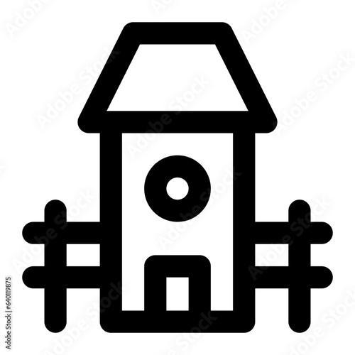 farmhouse line icon