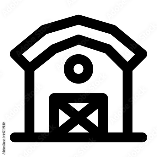 farmhouse line icon