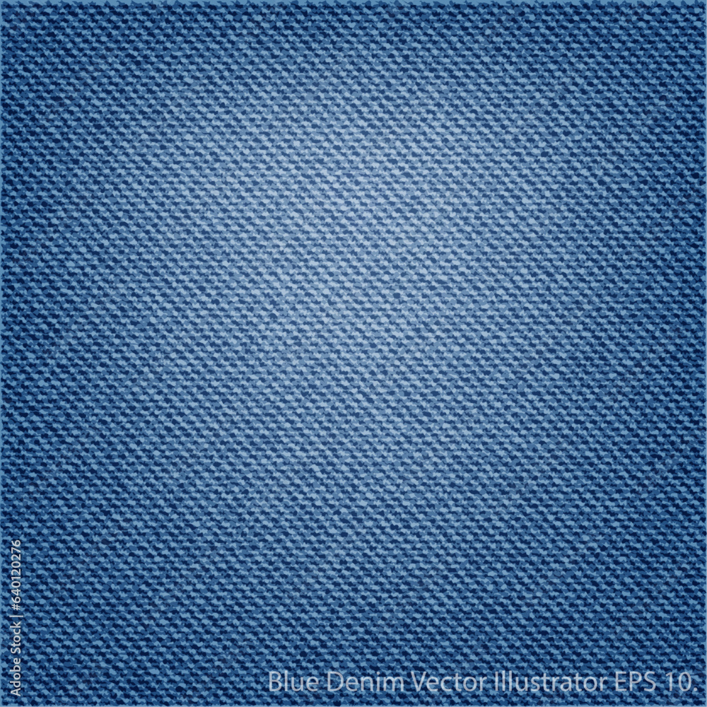 Blue Denim Texture Background, Vector Illustrator EPS.10