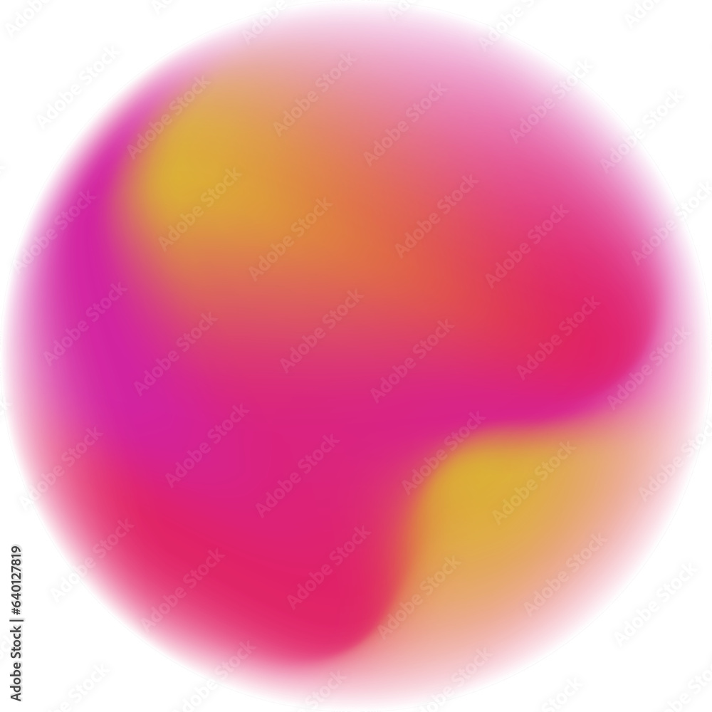 Obraz premium Abstract gradient green circle shape element