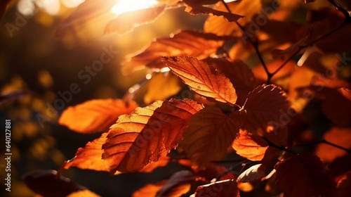 Nature's Final Curtain Backlit Leaves in Spirited Fall