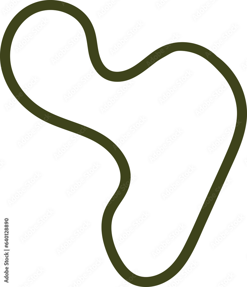 Abstract hand drawn organic shape Abstract hand drawn organic shape